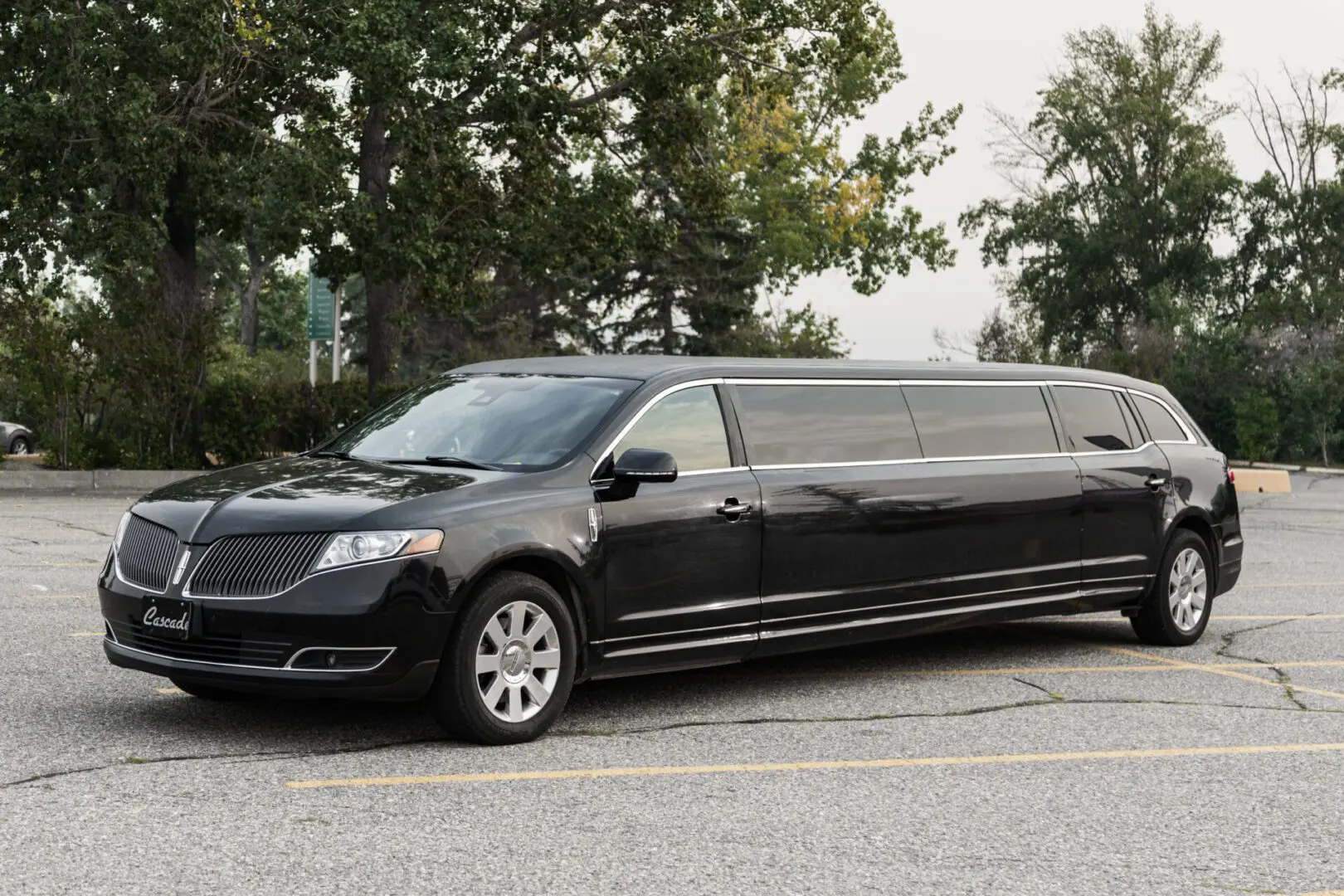 Black Lincoln MKT stretch limousine