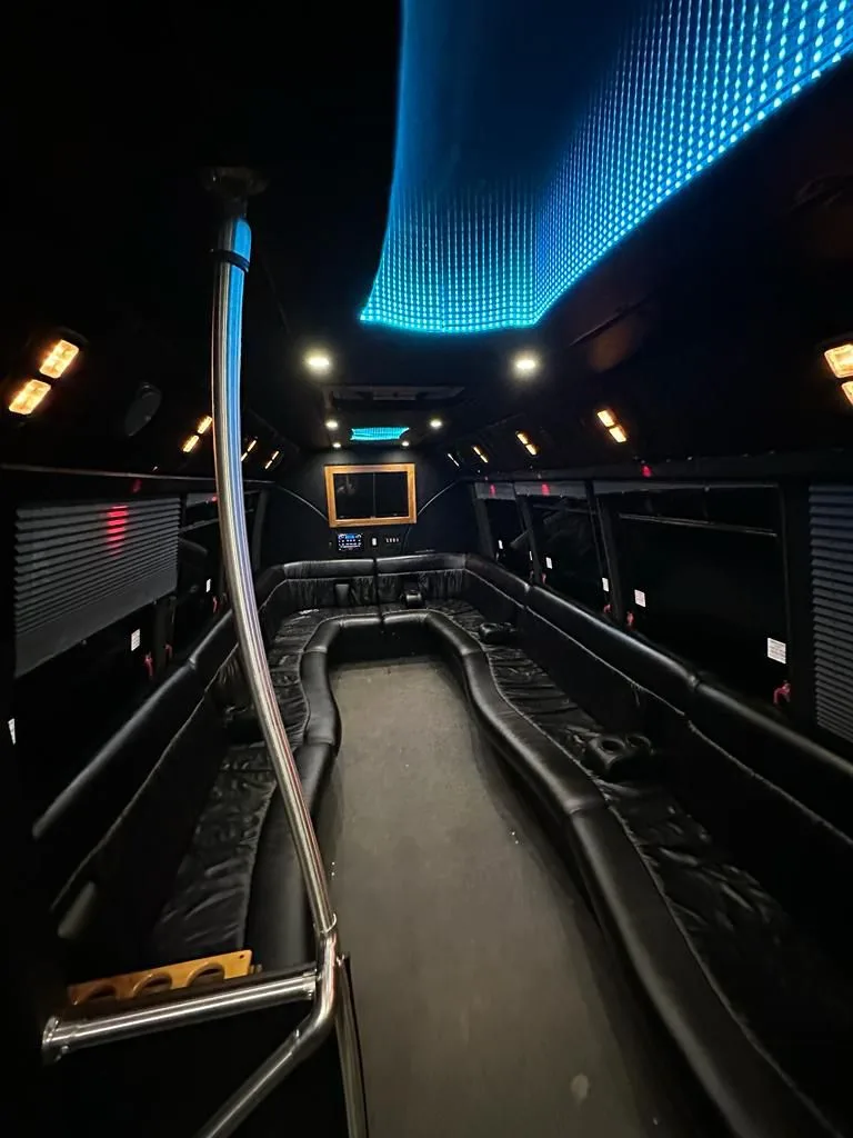 Interior Party Bus - Cascade Limo